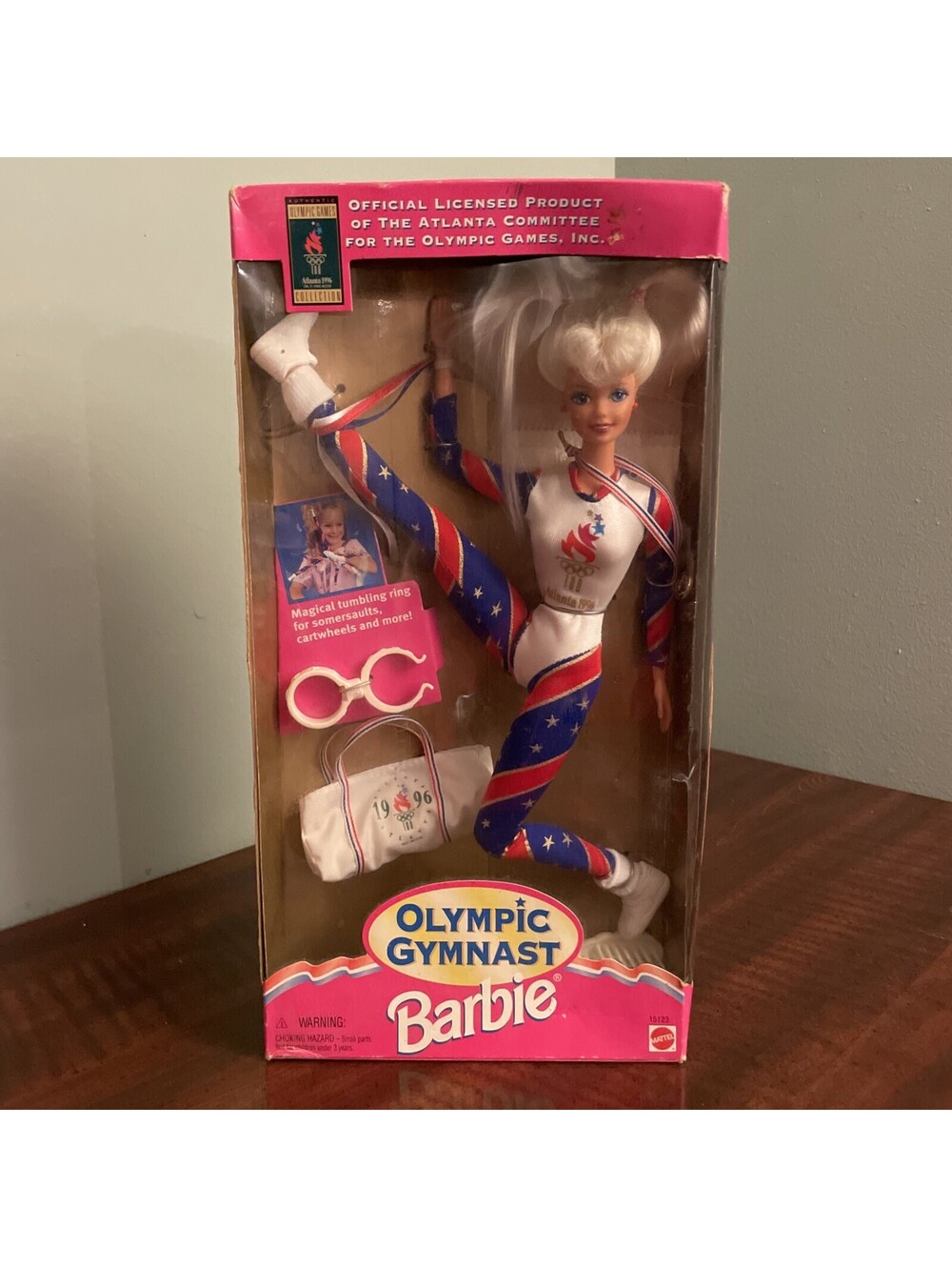 Vintage Mattel Barbie Doll Olympic Gymnast 1996 Atlanta Olympic New Sealed!